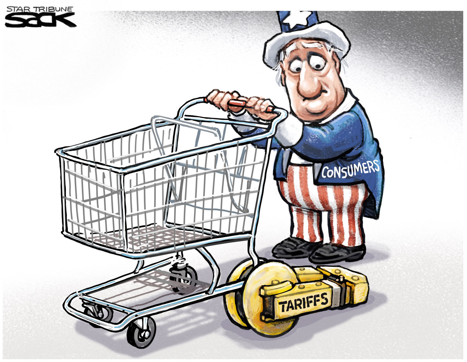 Trade war with China by Steve Sack